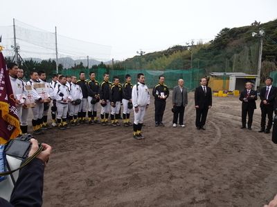 出雲市による野球部員激励会