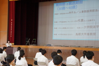 １年生キャリア講演会