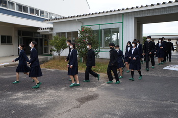 防災避難訓練の様子