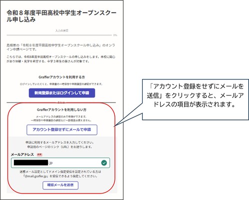申し込み説明