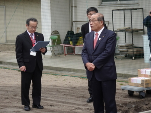 出雲市による野球部員激励会